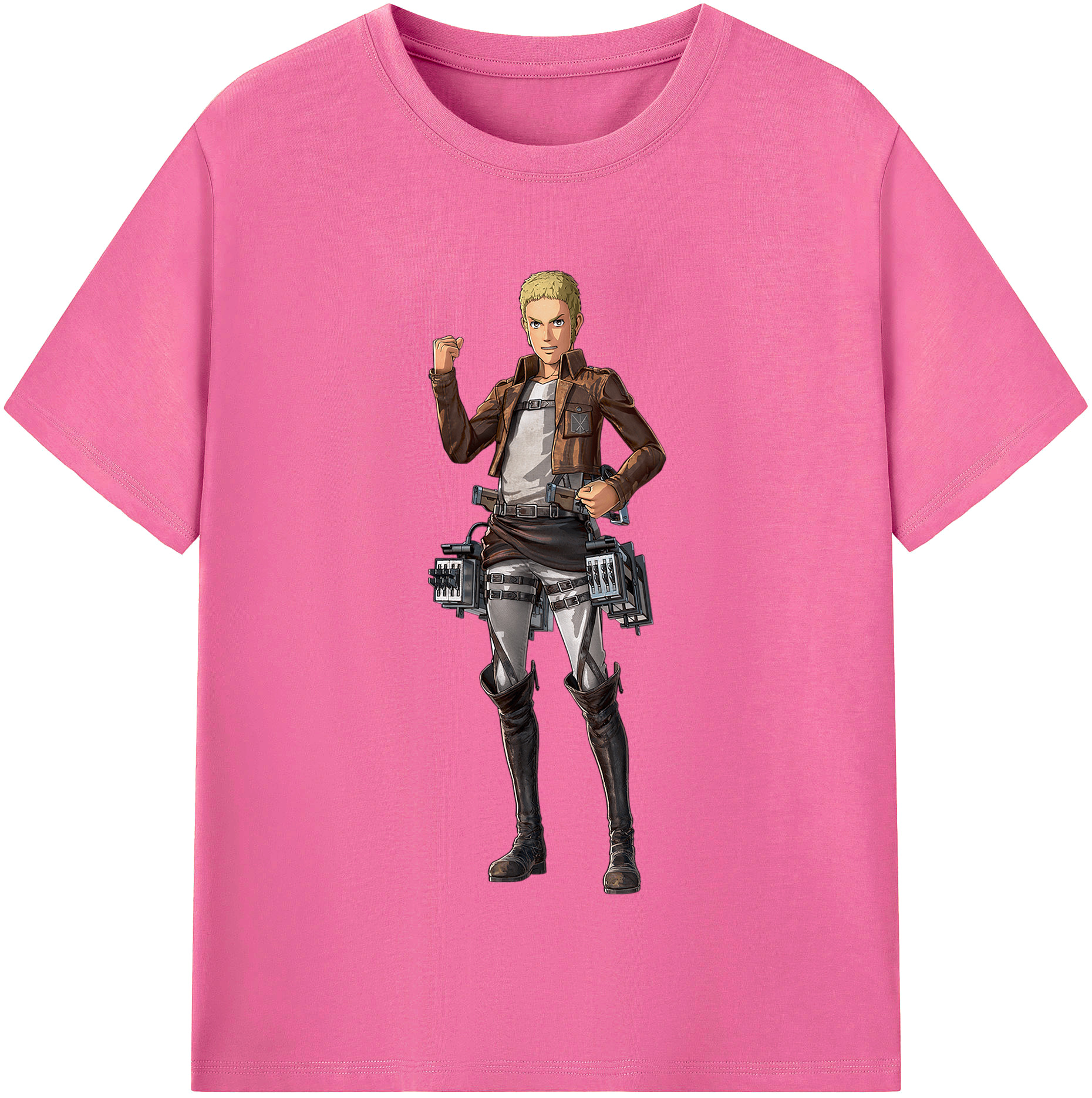（画像用） 進撃の巨人 ライナー・ブラウン Attack on Titan Reiner Braun レディースカジュアルプリントTシャツ（綿100％）